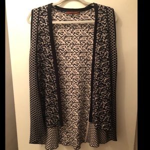 Black and cream vest